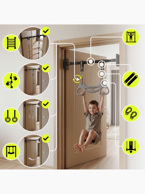 Ensemble gymnastique 6-en-1 hypermotion- aire de jeux maison/jardin- 100kg - Kiabi