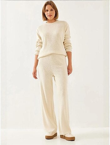 Ensemble haut et bas en tricot lucci