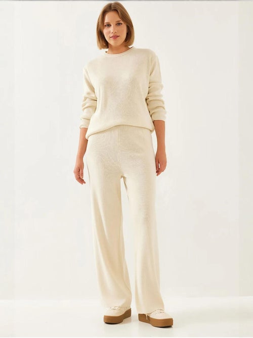 Ensemble haut et bas en tricot lucci - Kiabi