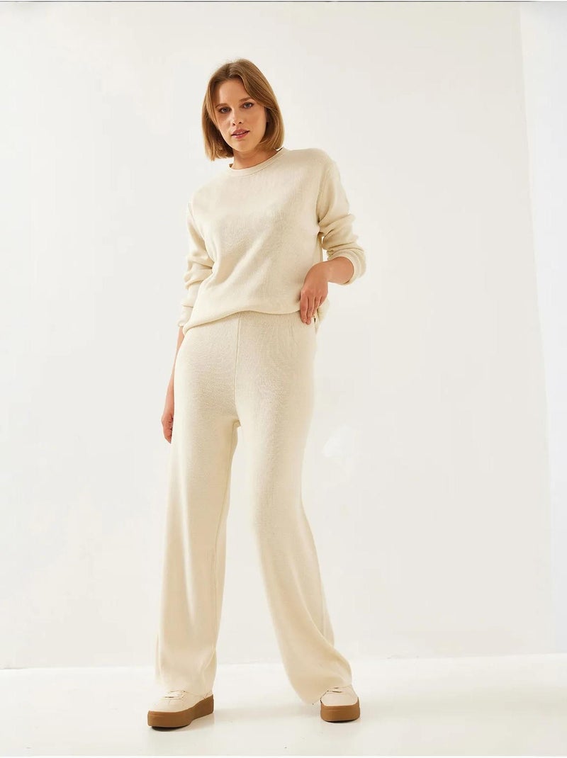 Ensemble haut et bas en tricot lucci Beige argile - Kiabi