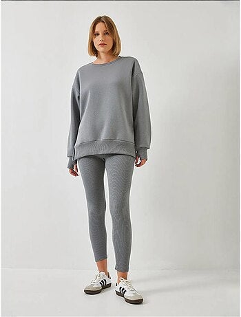Ensemble haut et bas legging côtelé lucci