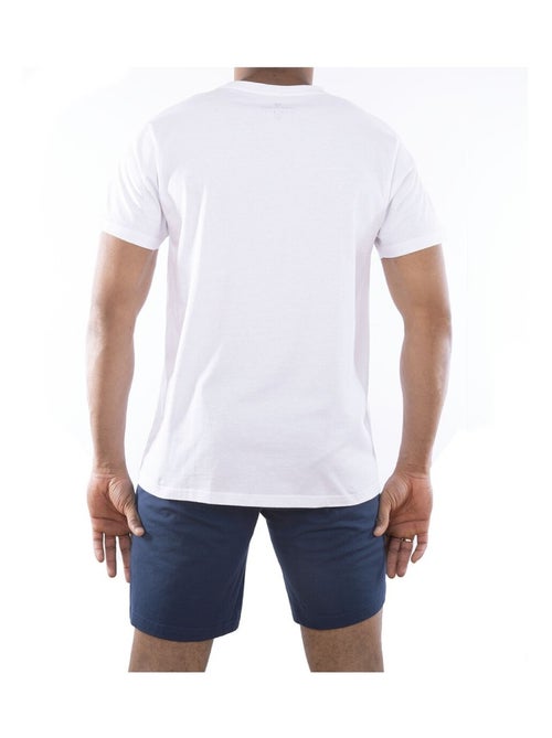 Ensemble homme pyjama court t-shirt col rond bicolore serge blanco - Kiabi Ensemble homme pyjama court t-shirt col rond bicolore serge blanco - Kiabi