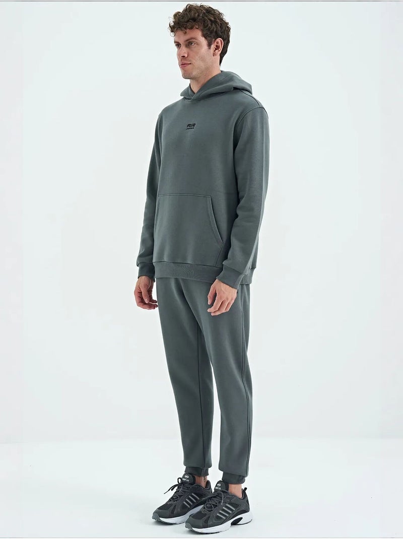 Ensemble homme sweat à capuche et pantalon tommy Gris - Kiabi