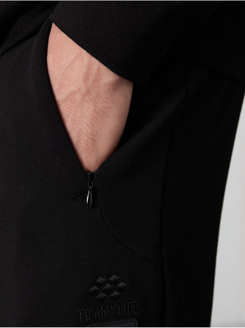 Ensemble homme sweat à capuche et pantalon tommy Noir - Kiabi
