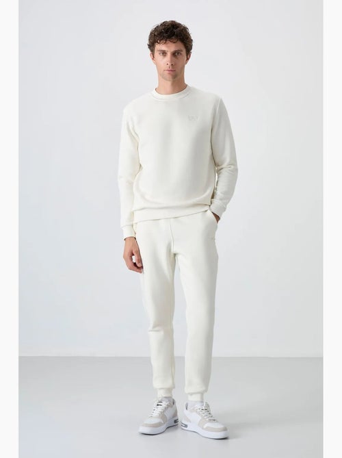 Ensemble homme sweat et pantalon à col rond manches longues tommy - Kiabi