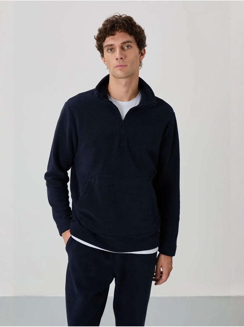 Ensemble homme sweat et pantalon à col zippé tommy Bleu marine - Kiabi