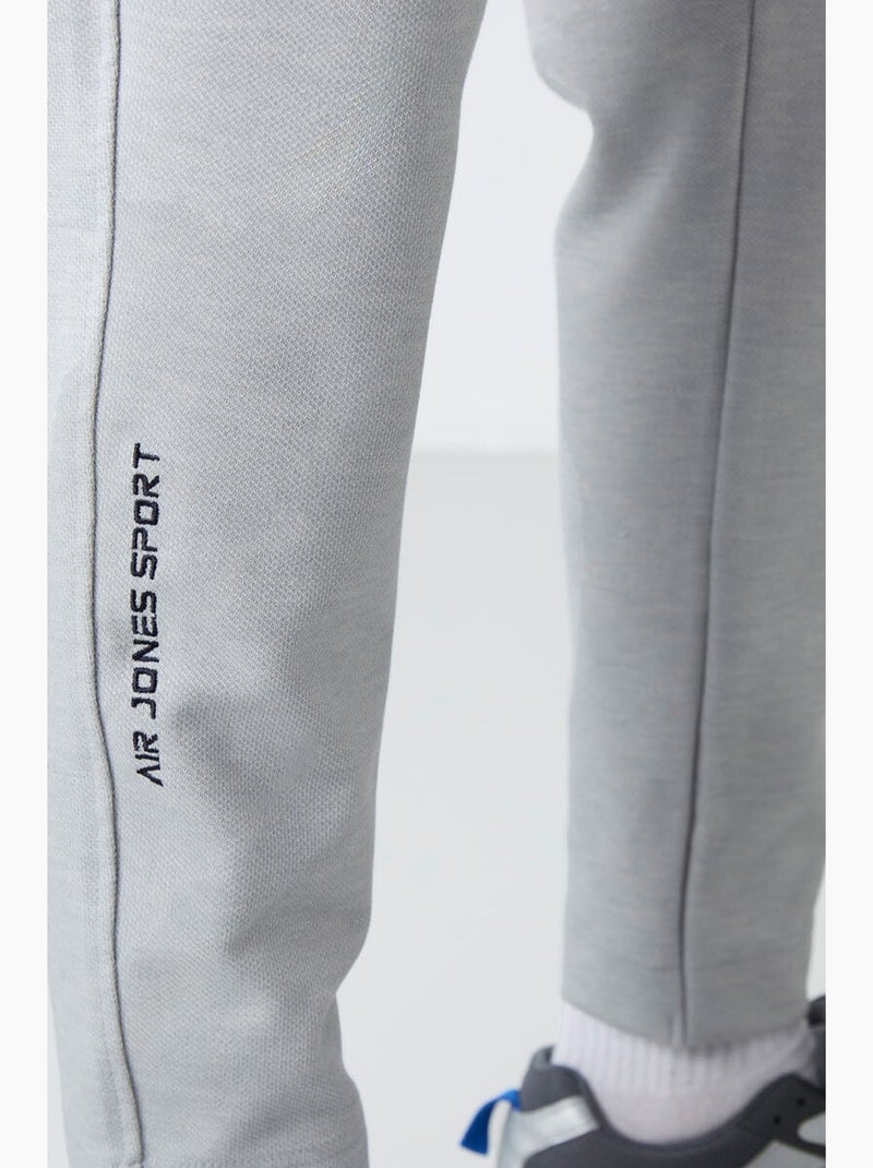 Ensemble homme sweat et pantalon à col zippé tommy Gris clair - Kiabi