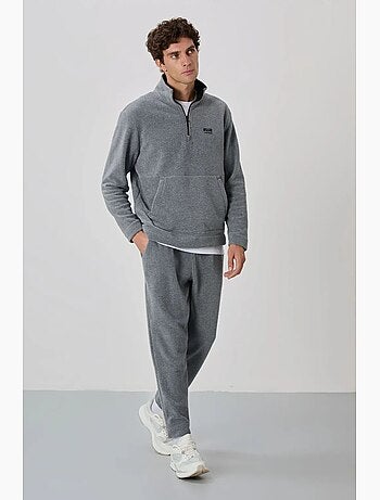Ensemble homme sweat et pantalon à col zippé tommy