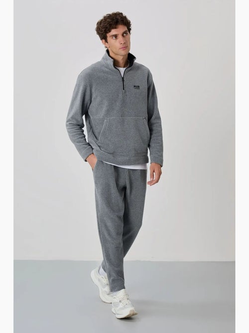 Ensemble homme sweat et pantalon à col zippé tommy - Kiabi