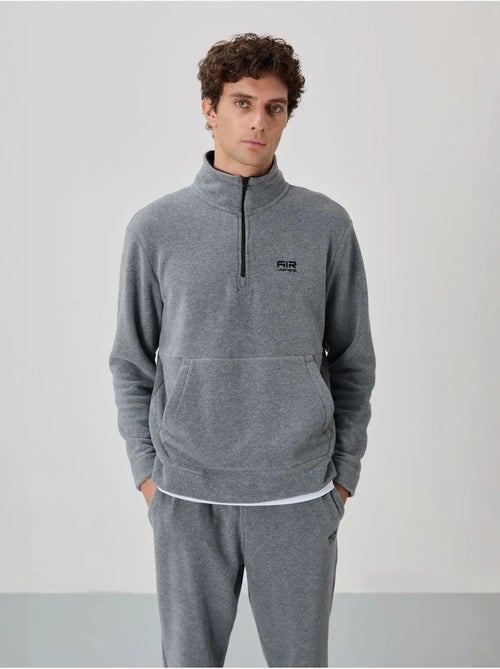 Ensemble homme sweat et pantalon à col zippé tommy - Kiabi