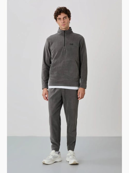 Ensemble homme sweat et pantalon à col zippé tommy - Kiabi