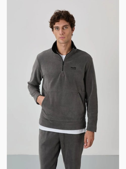 Ensemble homme sweat et pantalon à col zippé tommy - Kiabi