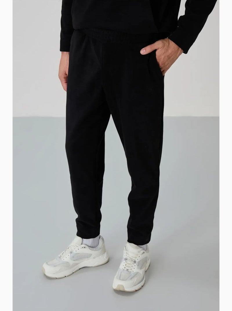 Ensemble homme sweat et pantalon à col zippé tommy Noir - Kiabi