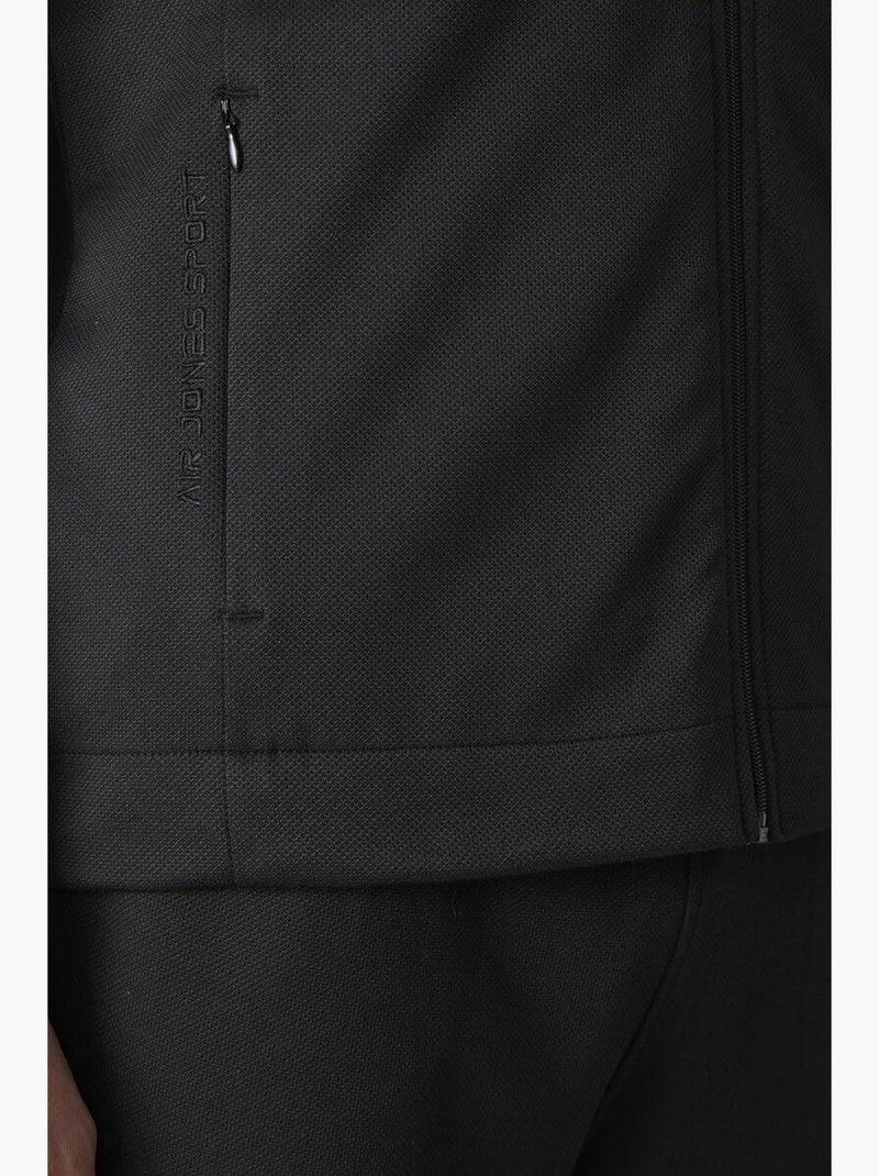 Ensemble homme sweat et pantalon à col zippé tommy Noir - Kiabi