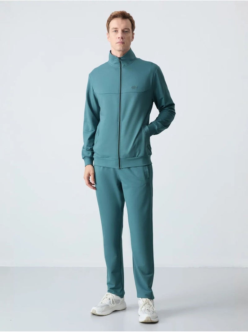 Ensemble homme sweat et pantalon à fermeture éclair tommy Bleu canard - Kiabi