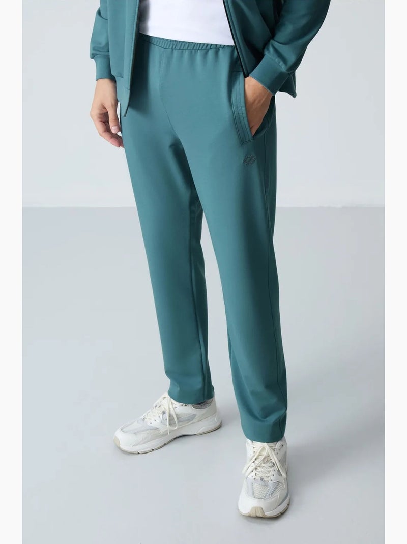 Ensemble homme sweat et pantalon à fermeture éclair tommy Bleu canard - Kiabi