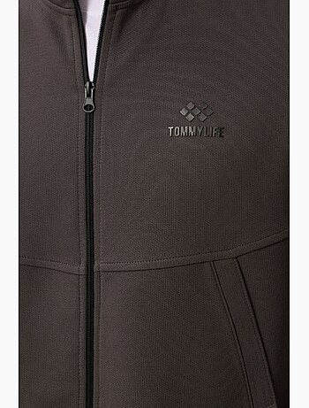 Ensemble homme sweat et pantalon à fermeture éclair tommy