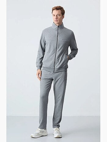 Ensemble homme sweat et pantalon à fermeture éclair tommy