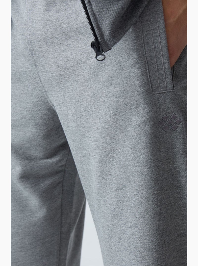 Ensemble homme sweat et pantalon à fermeture éclair tommy Gris - Kiabi