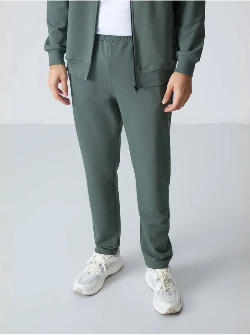 Ensemble homme sweat et pantalon à fermeture éclair tommy Vert - Kiabi