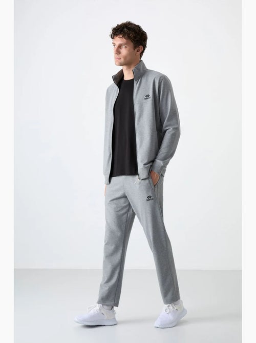 Ensemble homme sweat et pantalon coupe décontractée à col zippé tommy - Kiabi