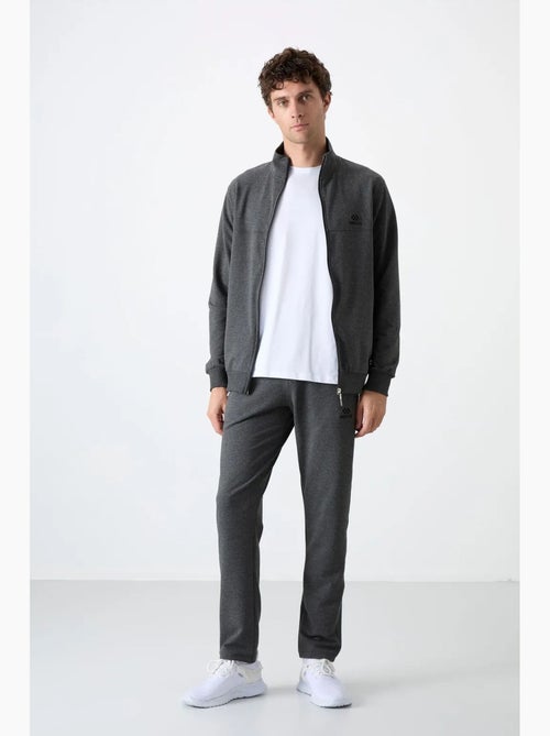 Ensemble homme sweat et pantalon coupe décontractée à col zippé tommy - Kiabi