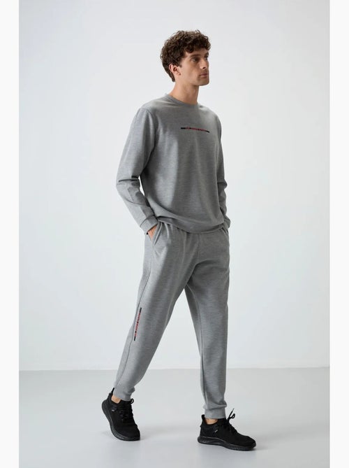 Ensemble homme sweat et pantalon en maille côtelée tommy - Kiabi