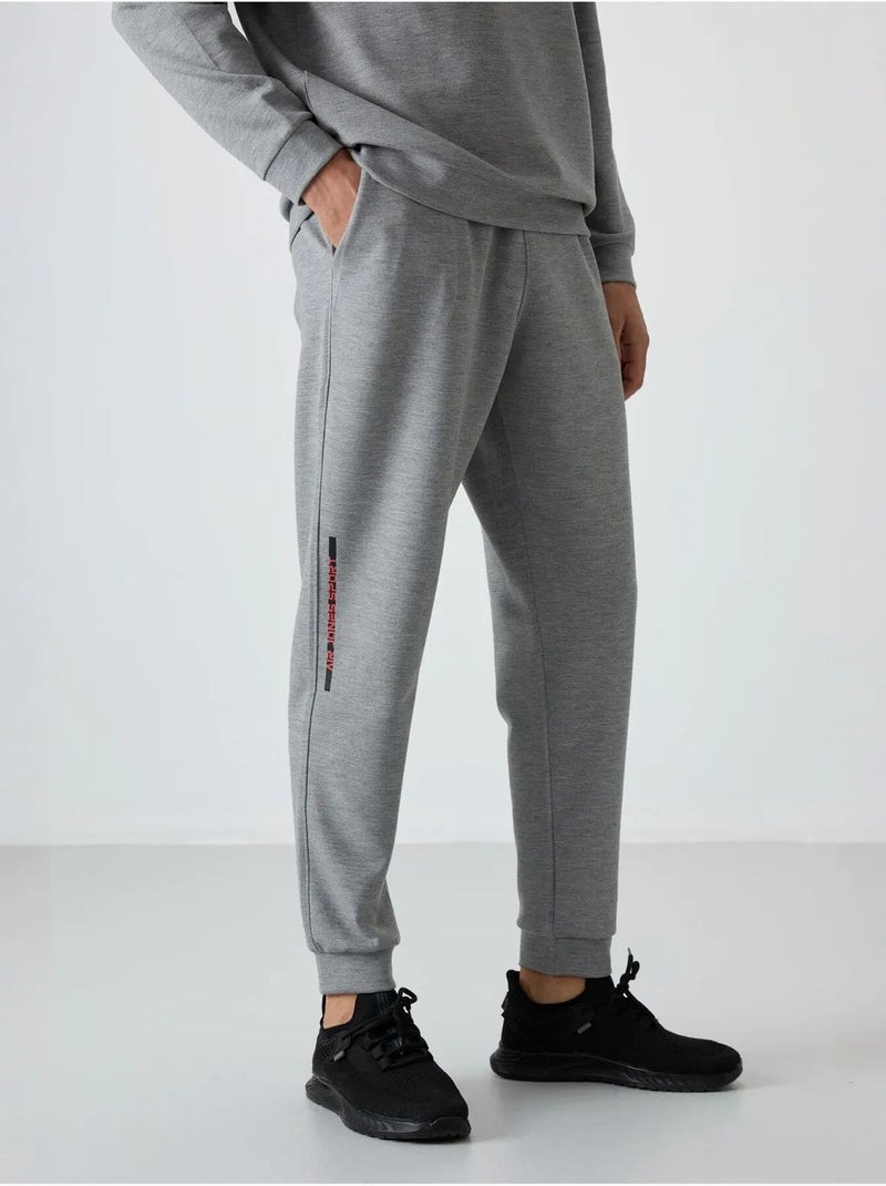 Ensemble homme sweat et pantalon en maille côtelée tommy Gris - Kiabi