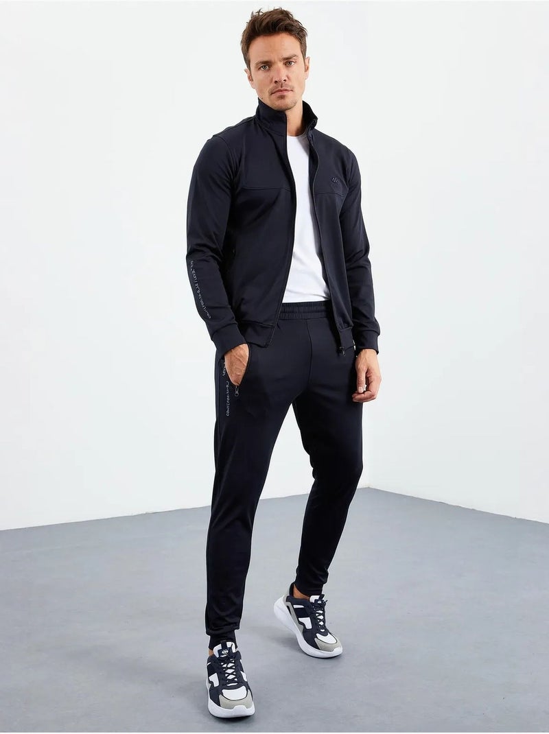 Ensemble homme sweat et pantalon en maille scuba tommy Bleu marine - Kiabi
