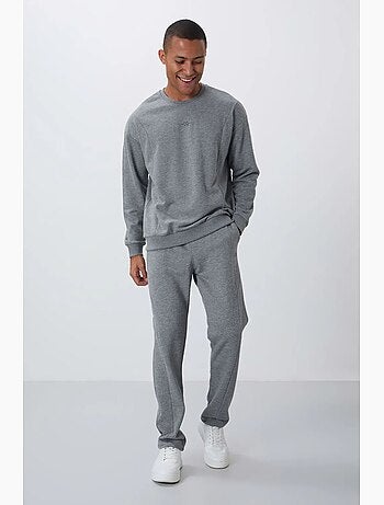 Ensemble homme sweat et pantalon en molleton coton mélangé tommy