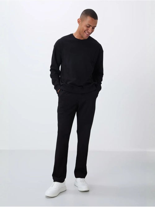 Ensemble homme sweat et pantalon en molleton coton mélangé tommy - Kiabi Ensemble homme sweat et pantalon en molleton coton mélangé tommy - Kiabi