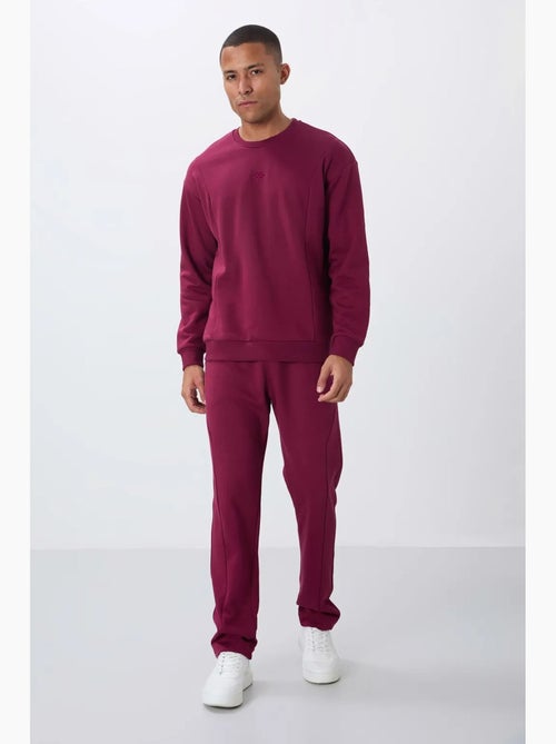 Ensemble homme sweat et pantalon en molleton coton mélangé tommy - Kiabi