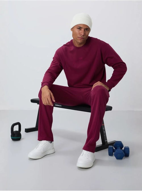 Ensemble homme sweat et pantalon en molleton coton mélangé tommy - Kiabi