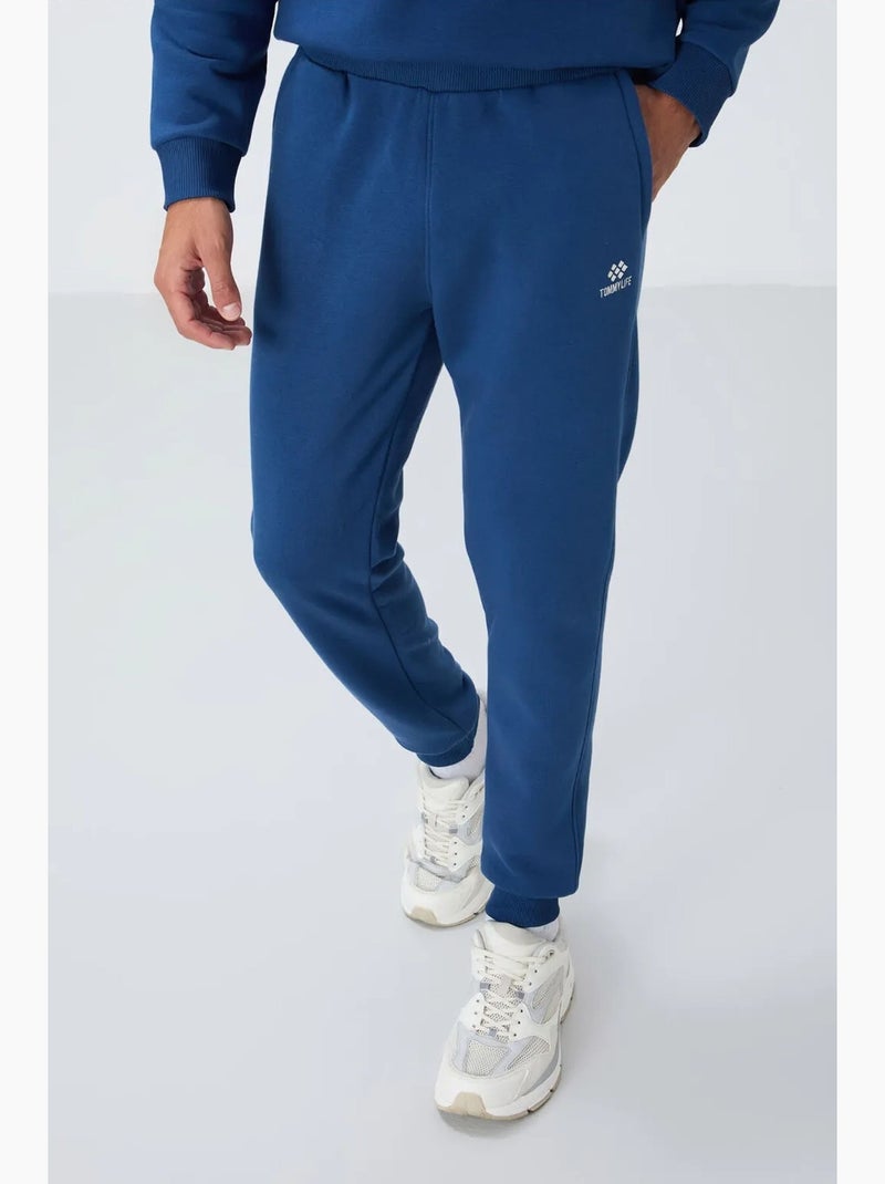 Ensemble homme sweat et pantalon en molleton tommy Bleu - Kiabi