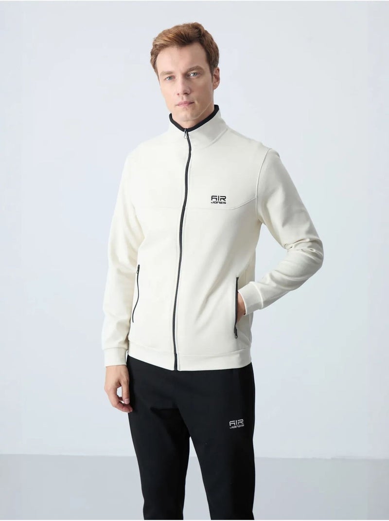 Ensemble homme sweat et pantalon en molleton tommy Ivoire - Kiabi