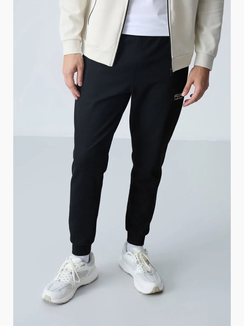Ensemble homme sweat et pantalon en molleton tommy Ivoire - Kiabi