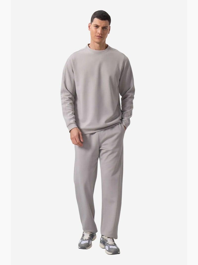 Ensemble homme sweat et pantalon oversize tommy Gris clair - Kiabi