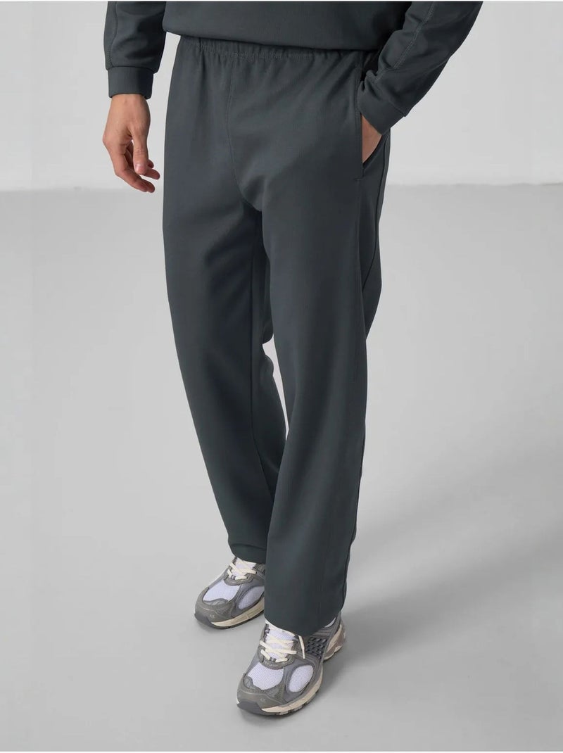 Ensemble homme sweat et pantalon oversize tommy Gris Noir - Kiabi