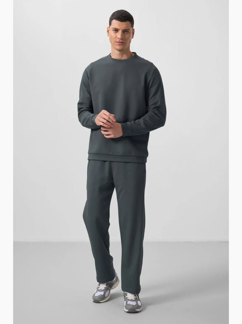 Ensemble homme sweat et pantalon oversize tommy Gris Noir - Kiabi
