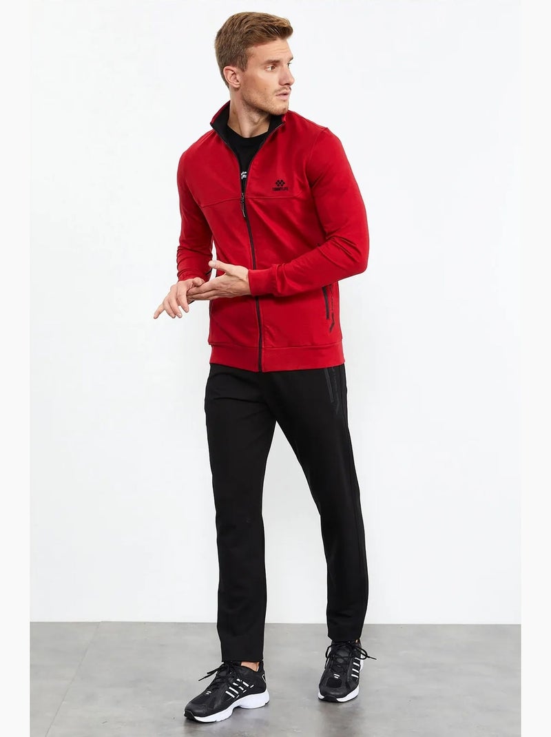 Ensemble homme sweat et pantalon zippés tommy Rouge - Kiabi