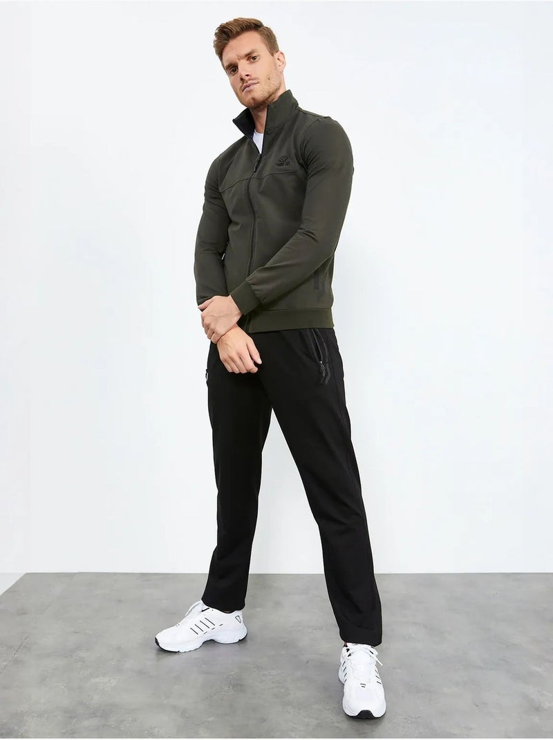 Ensemble homme sweat et pantalon zippés tommy Vert kaki - Kiabi