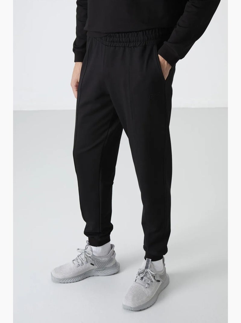 Ensemble homme sweat-shirt et pantalon en molleton tommy Noir - Kiabi