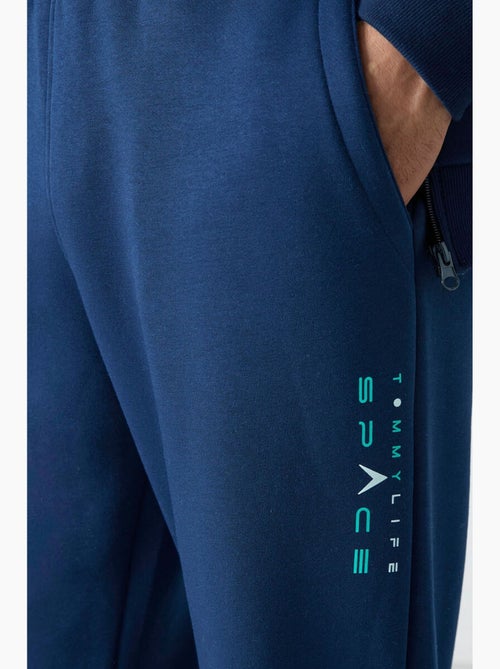 Ensemble homme sweat zippé et pantalon color-block tommy - Kiabi