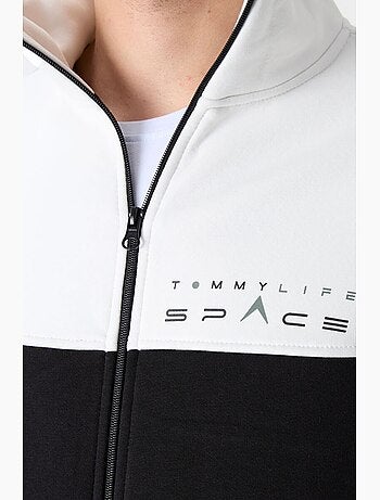 Ensemble homme sweat zippé et pantalon color-block tommy