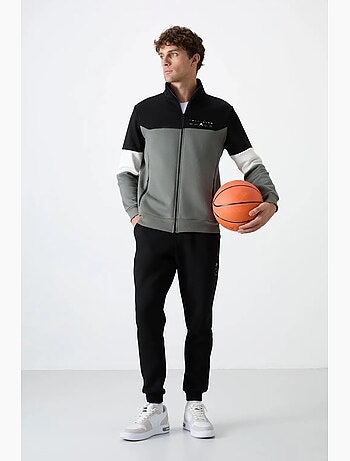 Ensemble homme sweat zippé et pantalon color-block tommy
