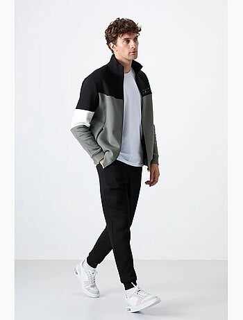 Ensemble homme sweat zippé et pantalon color-block tommy