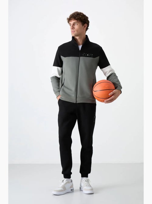Ensemble homme sweat zippé et pantalon color-block tommy - Kiabi