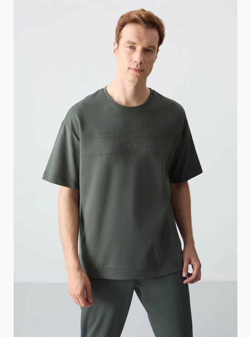 Ensemble homme t-shirt et pantalon oversize tommy Vert bouteille - Kiabi