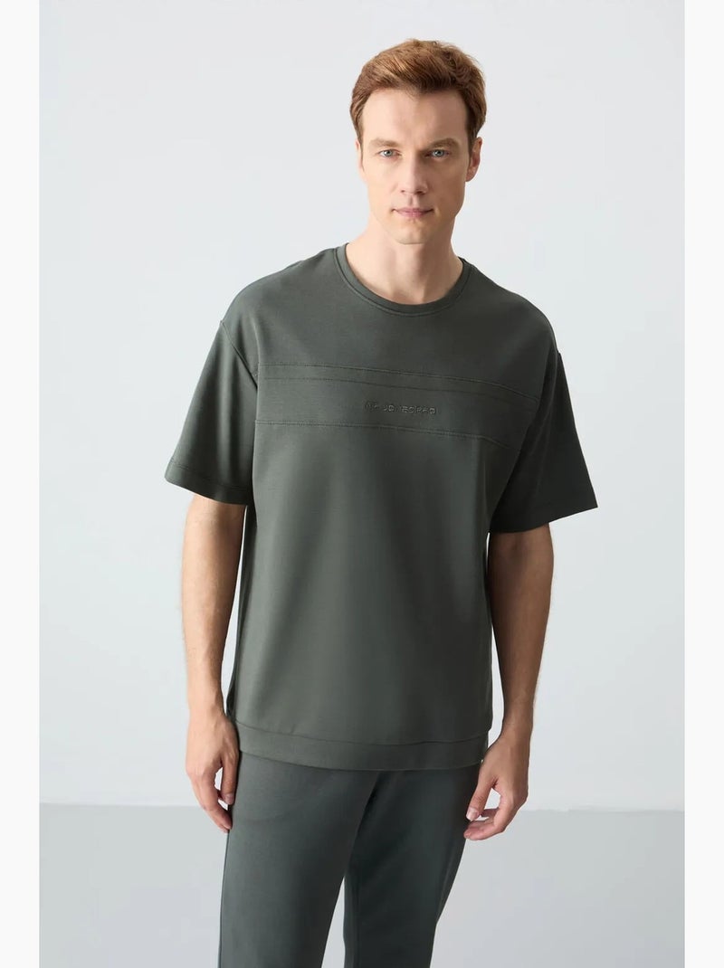 Ensemble homme t-shirt et pantalon oversize tommy Vert bouteille - Kiabi