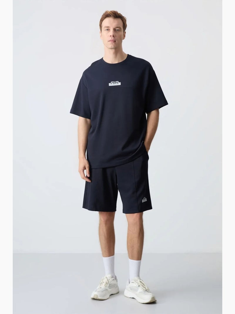 Ensemble homme t-shirt et short oversize tommy Bleu marine - Kiabi